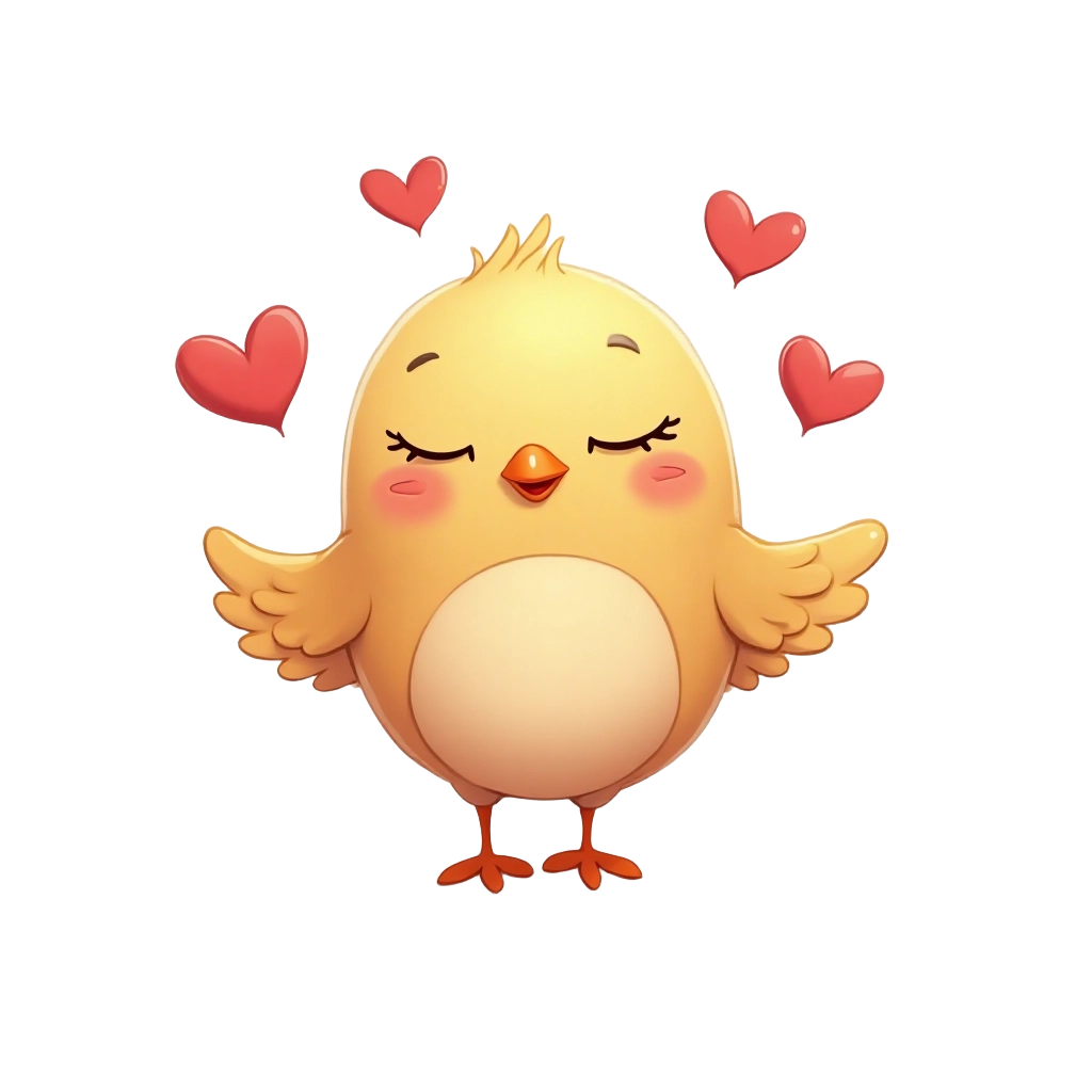 Cute Chick in Love